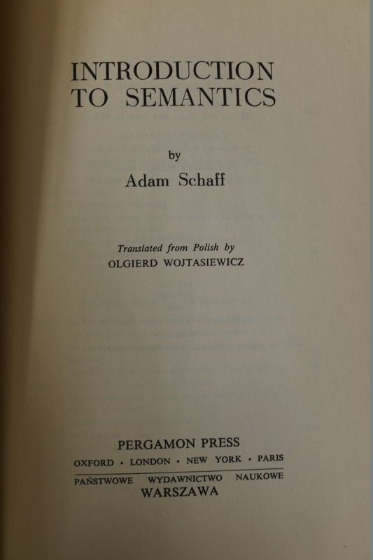 Introduction to Semantics