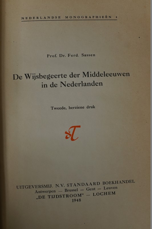 De Wijsbegeerte der Middeleeuwen in de Nederlanden