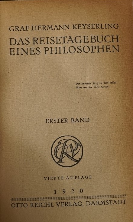 Das Reisetagebuch eines Philosophen