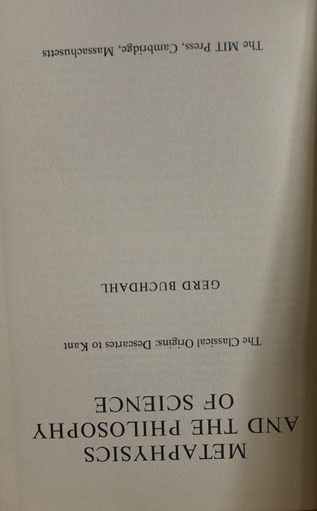 Metaphysics and the Philosophy of Science