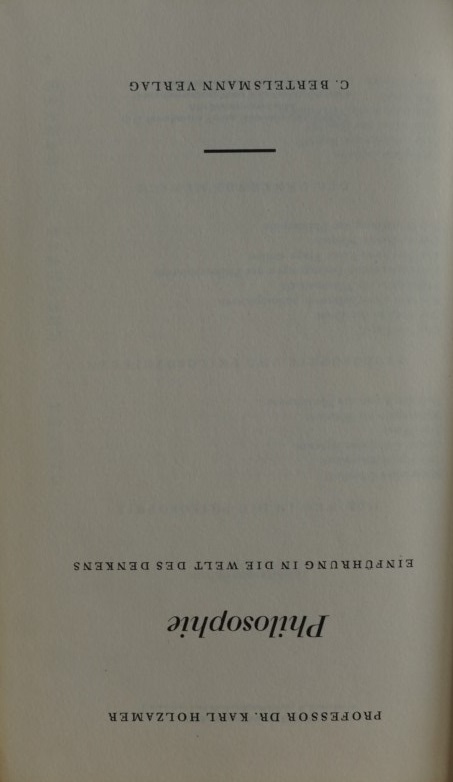 Philosophie