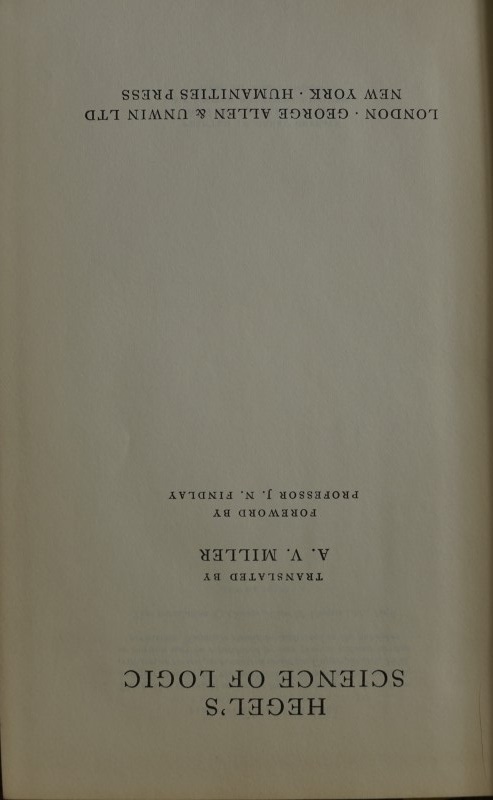 Hegel's Science of Logic