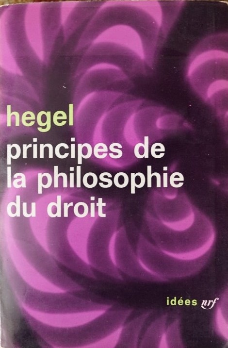 Pricipes de la philosophie du droit