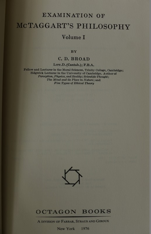 Examination of McTaggart's Philosophy