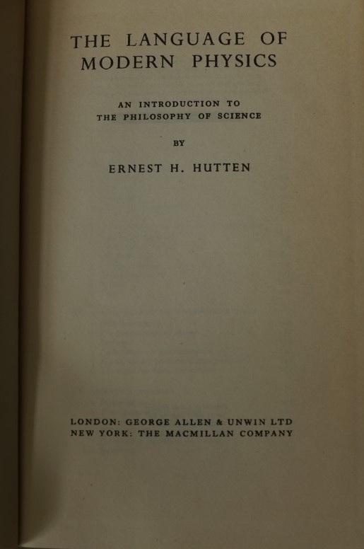 The Language of Modern Physics