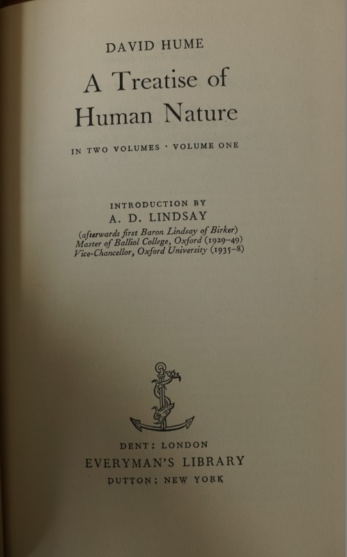 A Treatise of Human Nature - In two Volumes
