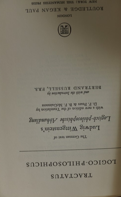 Tractatus Logico-Philosophicus