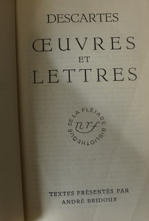 Oeuvres et Lettres