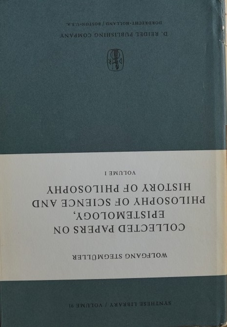 Collected Papers on Epistemology, Philosophy of Science and History of Philosophy