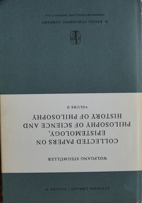 Collected Papers on Epistemology, Philosophy of Science and History of Philosophy