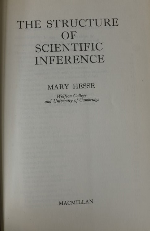 The Structure of Scientific Inference