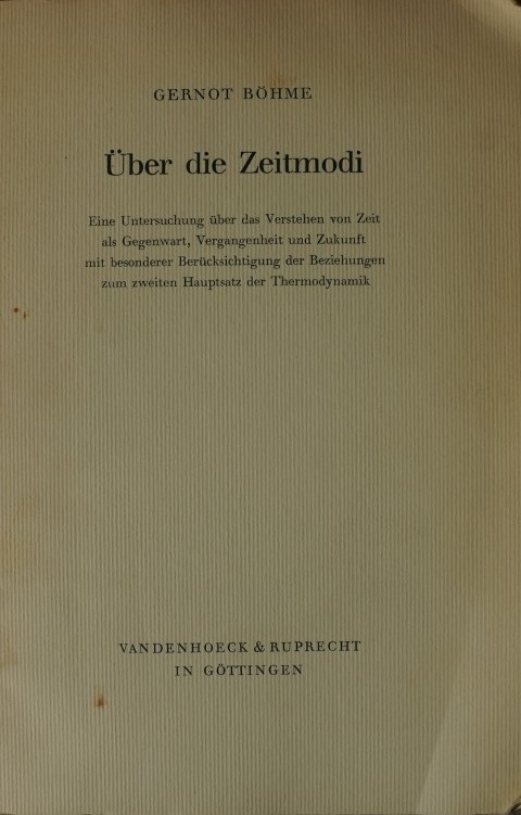 Über die Zeitmodi
