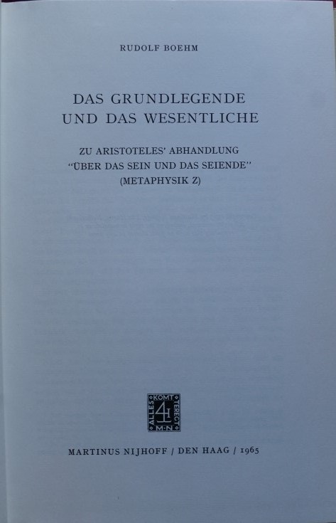 Das Grundlegende und das Wesentliche