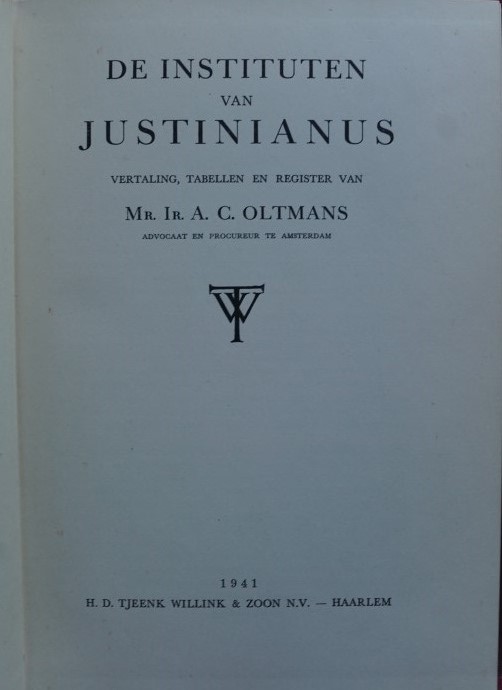 De Instituten van Justinianus