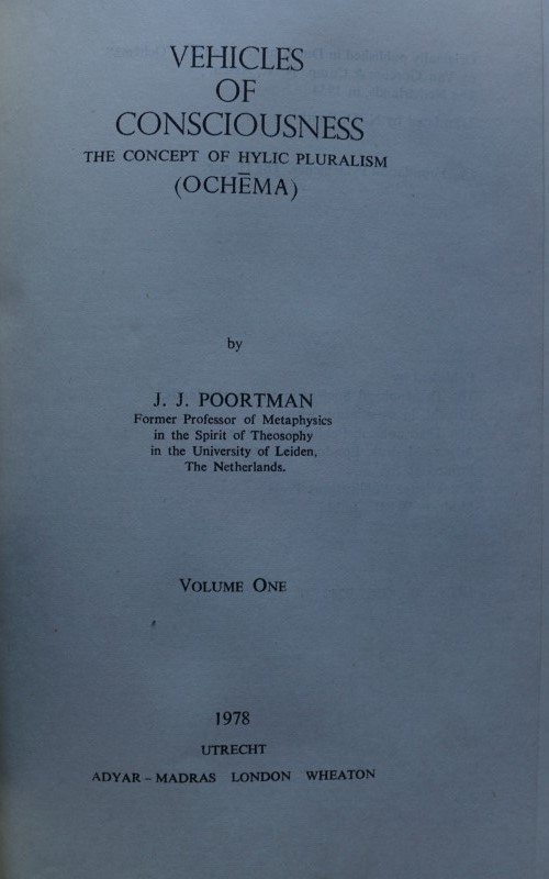 Vehicles of Consciousness - The concept of Hylic Pluralism ( Ochema )
