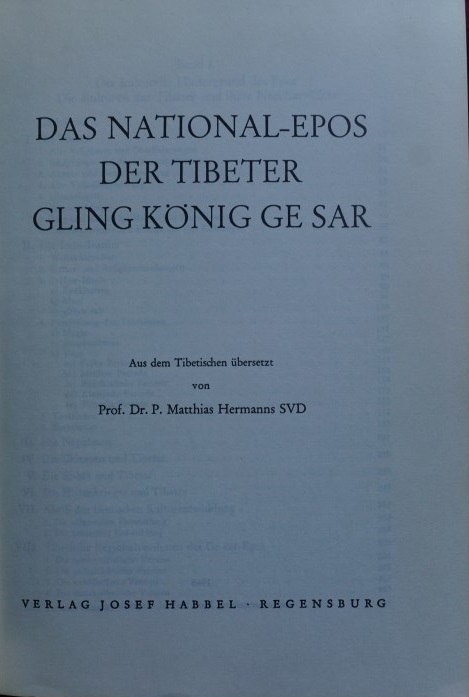 Tibet - Das National-Epos der Tibeter Gling König Ge Sar