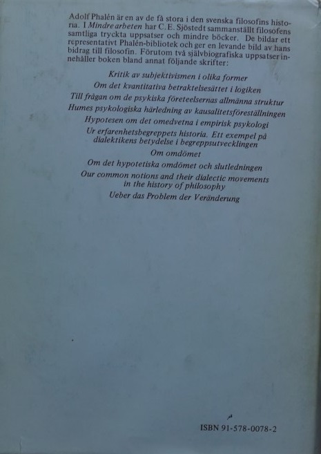 Mindre arbeten utgivna av C. E. Sjöstedt