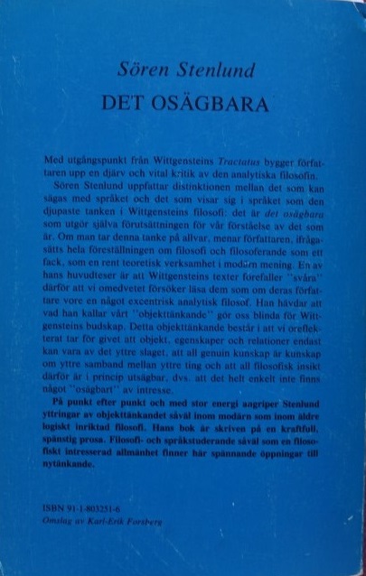 Det Osägbara