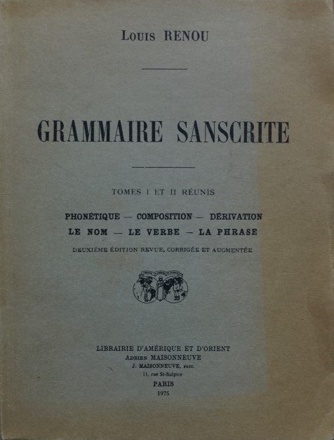 Grammaire Sanscrite