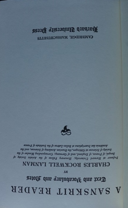 A Sanskrit Reader