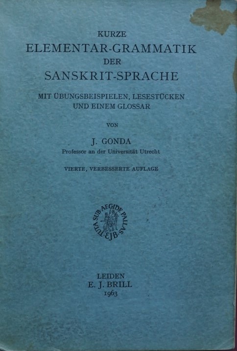 Kurze Elementar-Grammatik der Sanskrit Sprache 