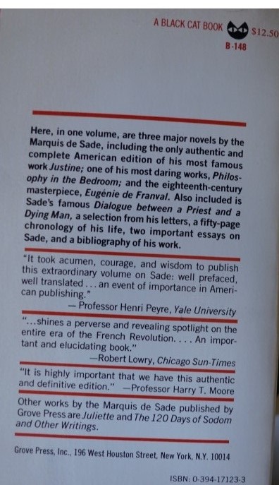 The Marquis de Sade - Three Complete works: Justine,Philosophy in the Bedroom, Eugénie de Franval and other writings