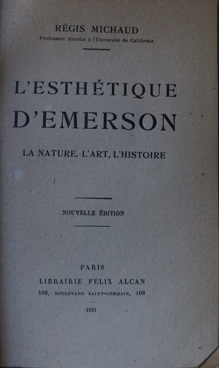 L`Esthétique D`Emerson