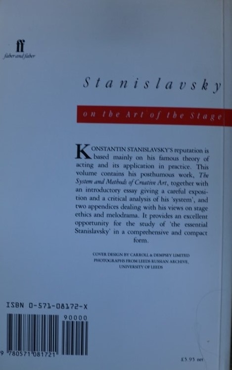 on the art of the stage