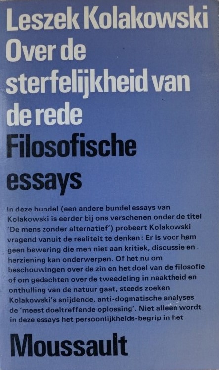 Over de sterfelijkheid van de rede