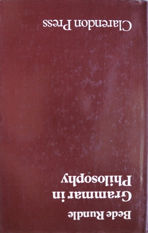 Grammar in Philosophy