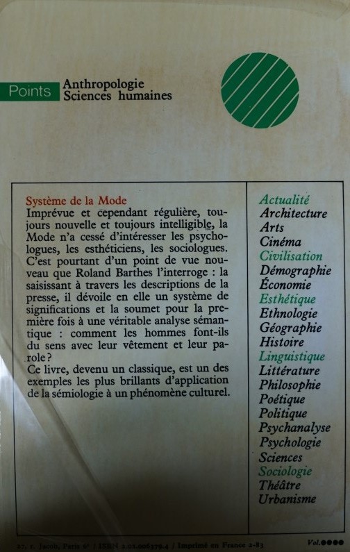 Systéme de la Mode