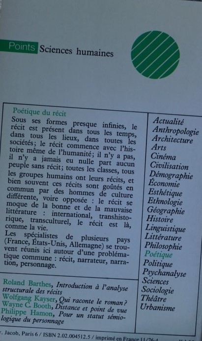 Poétique du récit