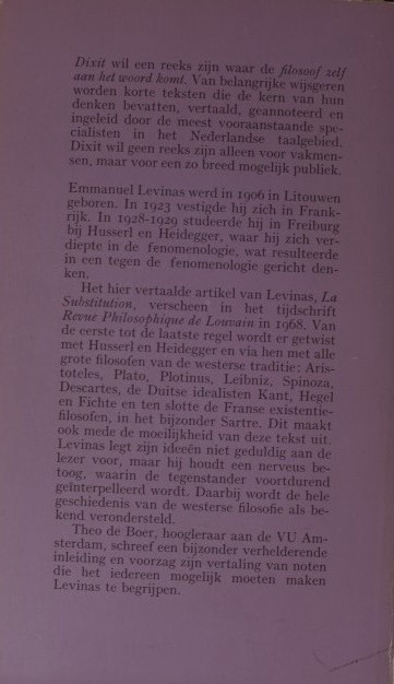 De Plaatsvervanging