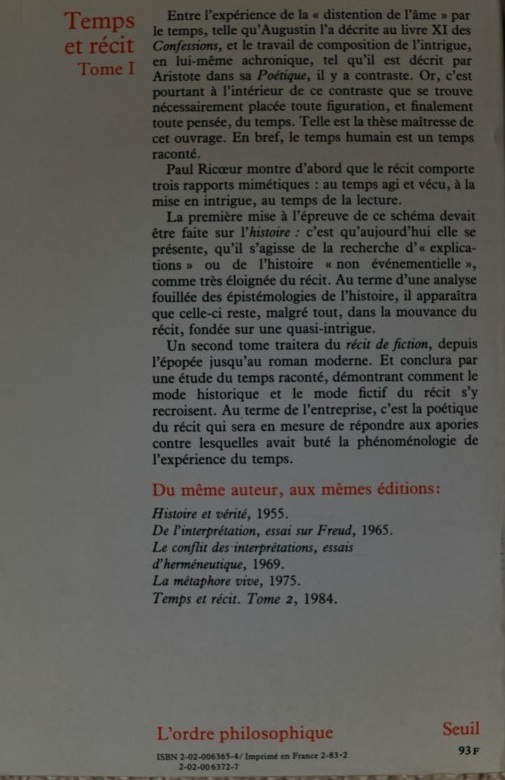 Temps et récit
