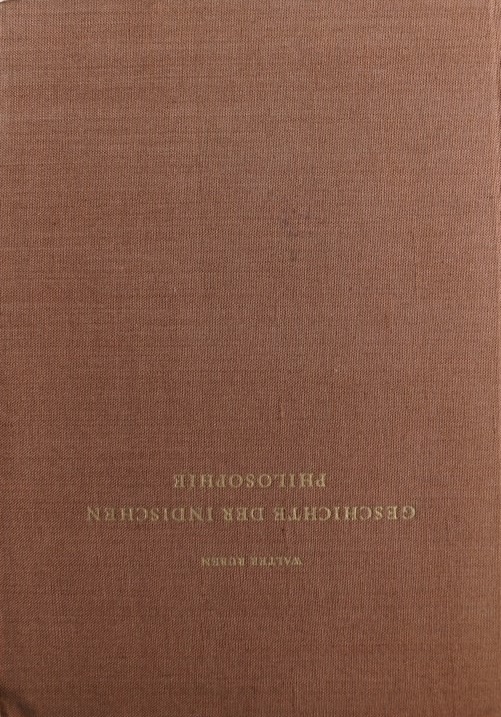 Der Geschichte der Indischen Philosophie