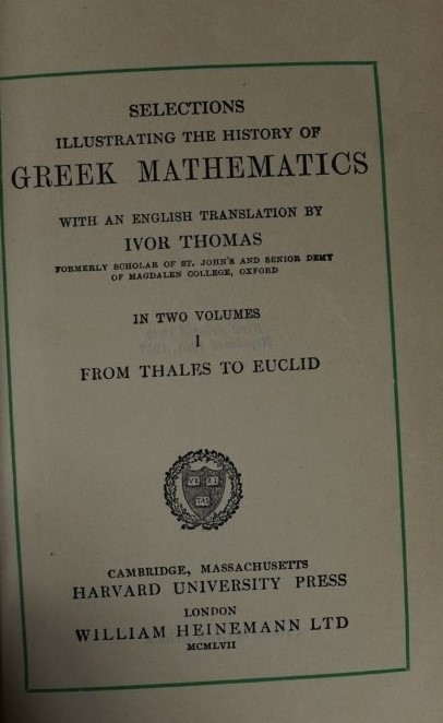 Greek Mathematics 