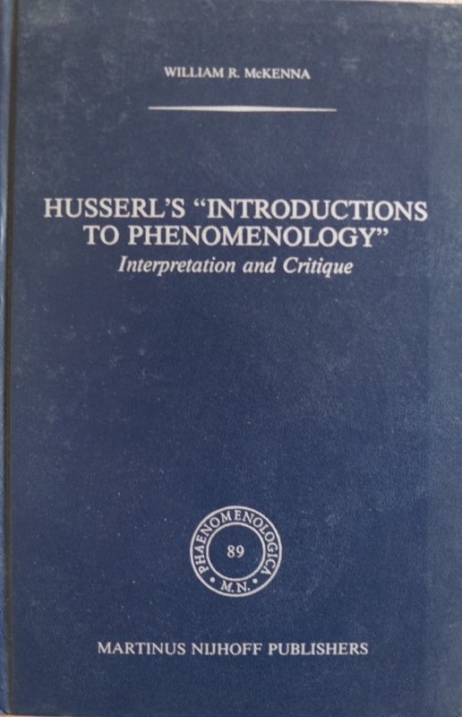 Husserl's "Intrductions to Phenomenology"