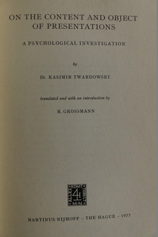 On the Content and Object of Presentations