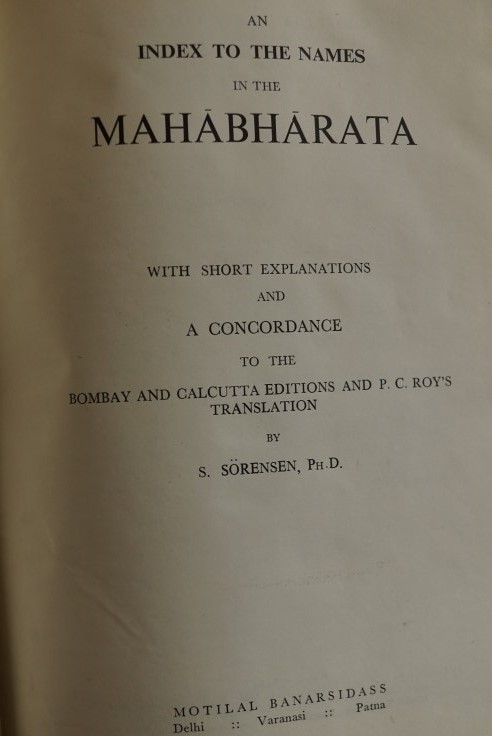 An index to the names in the Mahabharata