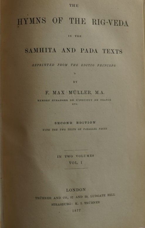 Rig-Veda - The Hymns of the Rig-Veda in the Samhita and Pada Texts