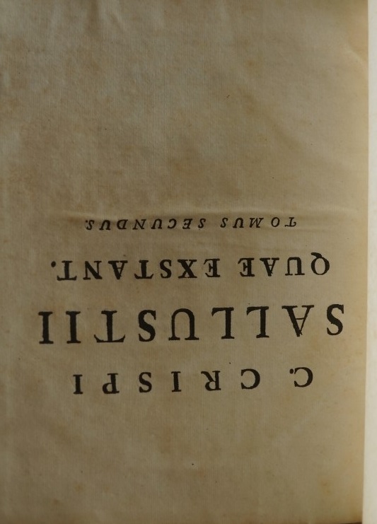 SALLUSTII QUAE EXSTANT -  CUM NOTIS INTEGRIS - ATQUE SELECTIS