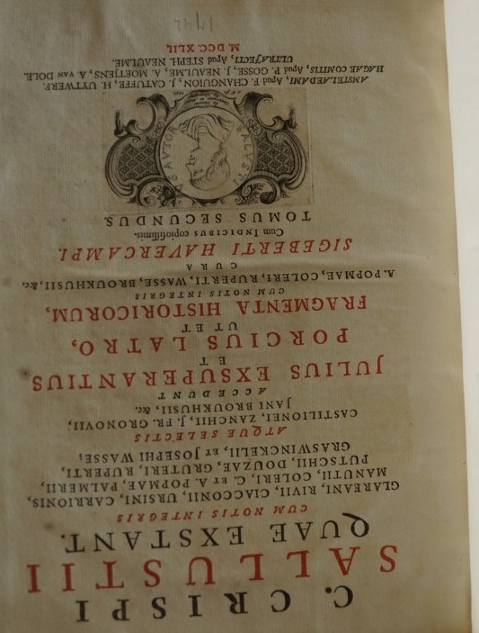 SALLUSTII QUAE EXSTANT -  CUM NOTIS INTEGRIS - ATQUE SELECTIS