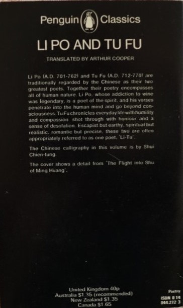 Li Po and Tu Fu