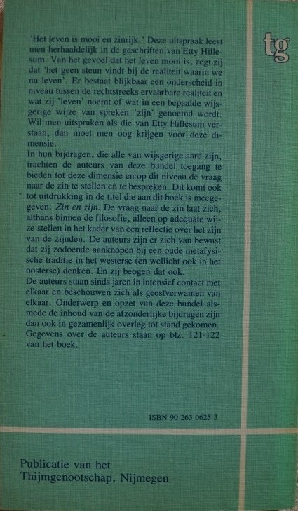 Zin en Zijn