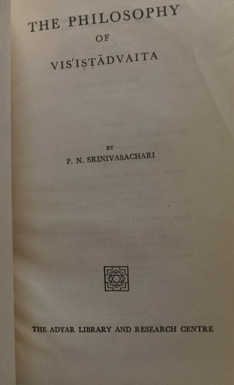 The Philosophy of Visistadvaita