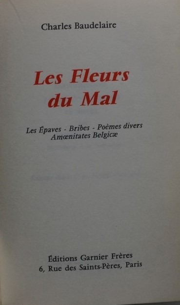 Les Fleurs du Mal