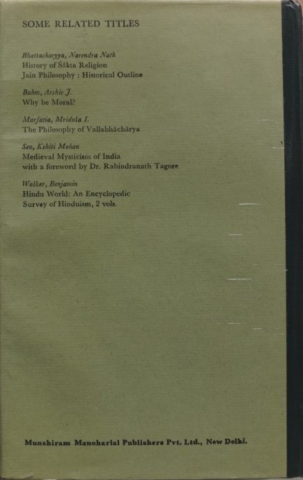 An Outline of Madhva Philosophy