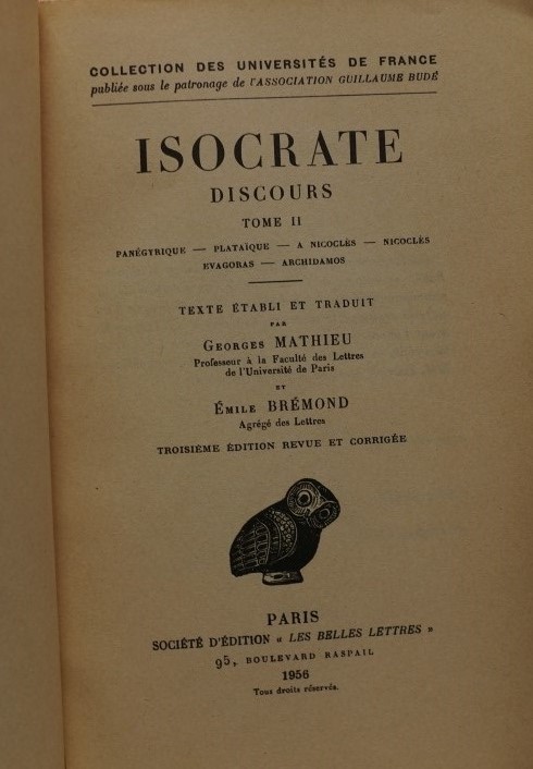 Isocrate Discours II