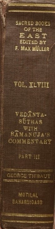 The Sacred book of the East - Vedanta-Sutras with Ramanaja's Commentary