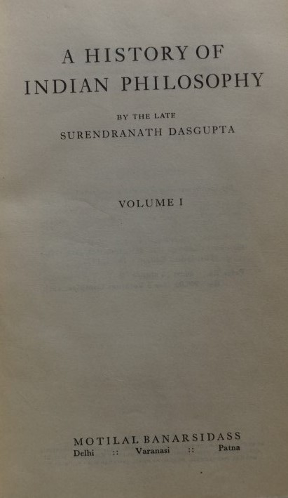 History of Indian Philosophy